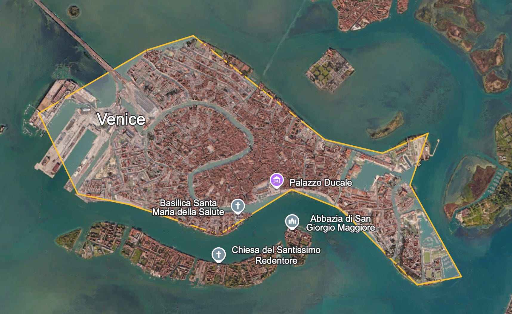 The entirety of Venice, once the most powerful state in the Mediterranean